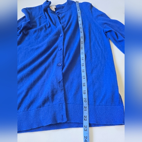 J.crew Factory The Caryn Cardigan M Blue - Picture 7 of 8